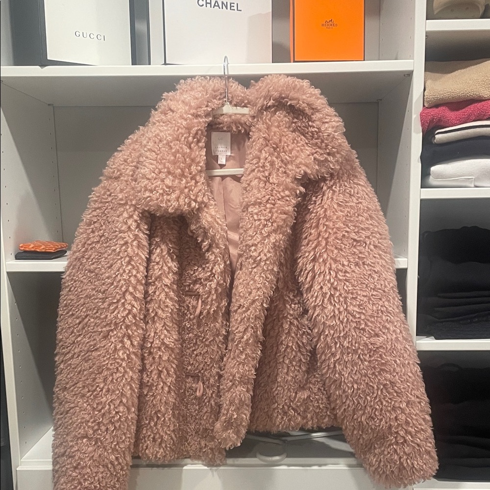 LC Lauren Conrad Blush Teddy Jacket